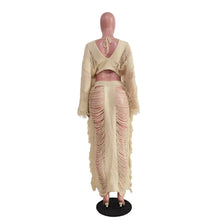 Load image into Gallery viewer, Rachelle Tassel Maxi Skirt Set FancySticated
