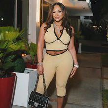 Load image into Gallery viewer, Maddie Knit Capri Pants Set
