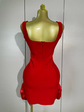 Load image into Gallery viewer, Lori Bandage Ruffle Mini Dress
