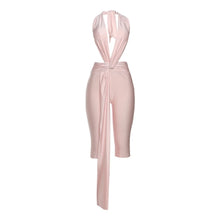 Load image into Gallery viewer, Ribbon Backless Romper
