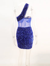 Load image into Gallery viewer, Kyra Sequin Mini Dress
