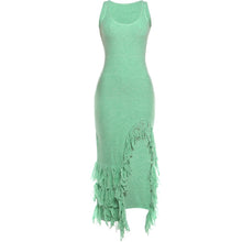 Load image into Gallery viewer, Hannah Knit Tassel Maxi Dress
