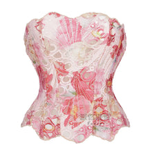 Load image into Gallery viewer, Pink Corset Satin Skirt Set
