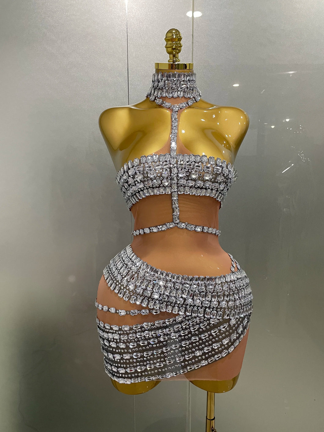 Hottie Rhinestone Mini Dress