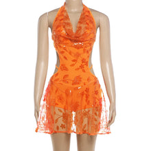 Load image into Gallery viewer, Katy Floral Sequin Mini Dress
