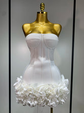 Load image into Gallery viewer, Flower Embellished Mini Bandage Dress
