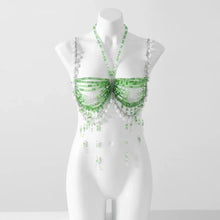 Load image into Gallery viewer, Pearl Beaded Bikini Bra Top
