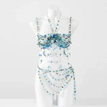 Load image into Gallery viewer, Pearl Beaded Bikini Bra Top
