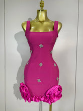 Load image into Gallery viewer, Lori Bandage Ruffle Mini Dress
