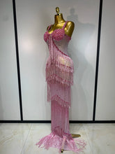 Load image into Gallery viewer, Shine Bright Rhinestone Maxi Dress
