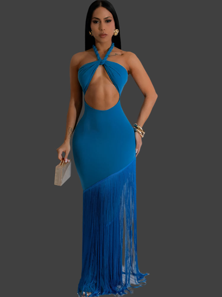 Royal Fringed Tassel Dress