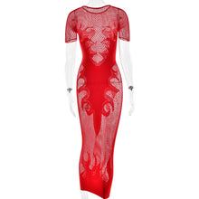 Load image into Gallery viewer, Flaming Hot Mesh Dress
