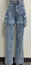 Load image into Gallery viewer, Lilian Cargo Wide Leg Jeans
