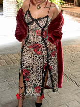 Load image into Gallery viewer, Rose Leopard Bodycon Dress
