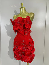 Load image into Gallery viewer, Flower Bandage Mini Dress
