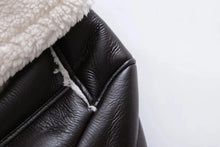 Load image into Gallery viewer, Thick Warm Furry Leather Coat
