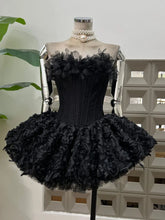 Load image into Gallery viewer, Ballerina Corset Ruffle Mini Dress
