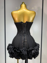 Load image into Gallery viewer, Flower Embellished Mini Bandage Dress
