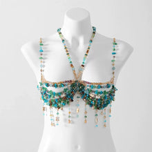 Load image into Gallery viewer, Pearl Beaded Bikini Bra Top
