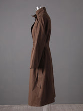 Load image into Gallery viewer, Brown Belted Trench Coat

