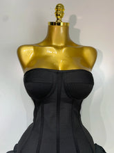 Load image into Gallery viewer, Flower Embellished Mini Bandage Dress
