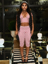 Load image into Gallery viewer, Polka Dot Print Capris Set
