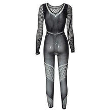 Load image into Gallery viewer, Maria Mesh Bodycon Jumpsuit
