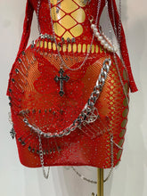 Load image into Gallery viewer, Pearl Chain Mini Dress
