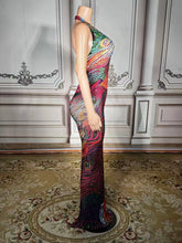 Load image into Gallery viewer, Opulent Crystal Backless Dress
