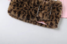 Load image into Gallery viewer, Leopard Fur Skirt Set
