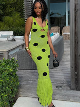 Load image into Gallery viewer, Knit Dot Kassel Maxi Dress
