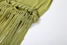 Load image into Gallery viewer, Aria Tassel Backless Maxi Dress
