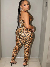 Load image into Gallery viewer, Wild Cut-Out Leopard Jumpsuit
