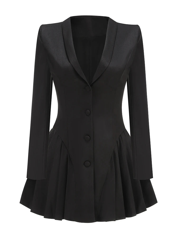 Lynn Pleated Blazer Dress