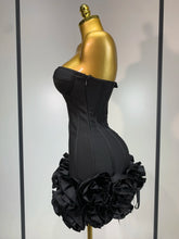 Load image into Gallery viewer, Flower Embellished Mini Bandage Dress
