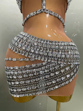 Load image into Gallery viewer, Hottie Rhinestone Mini Dress
