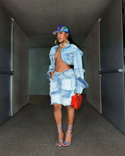 Load image into Gallery viewer, Helena Denim Short Set
