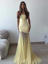 Load image into Gallery viewer, Yellow Silk Maxi Dress
