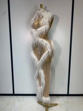 Load image into Gallery viewer, Cloud Pearl Tassel Mesh Maxi Dress
