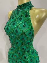 Load image into Gallery viewer, Luxe Chandelier Mesh Maxi Dress
