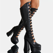 Load image into Gallery viewer, Buckle Up Platform Boots
