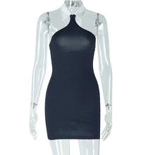 Load image into Gallery viewer, A White Collar Mini Dress
