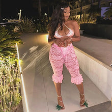 Load image into Gallery viewer, Lace Ruffles Bow Pants

