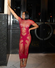 Load image into Gallery viewer, Flaming Hot Mesh Dress
