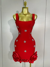 Load image into Gallery viewer, Lori Bandage Ruffle Mini Dress
