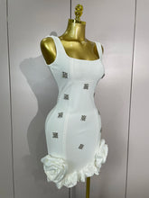 Load image into Gallery viewer, Lori Bandage Ruffle Mini Dress
