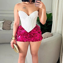 Load image into Gallery viewer, Corset Sequin Skirt Set
