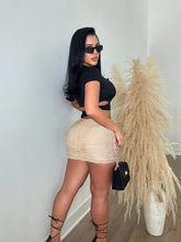 Load image into Gallery viewer, Fuzzy Fur Mini Skirt

