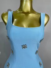 Load image into Gallery viewer, Lori Bandage Ruffle Mini Dress
