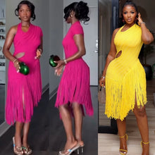 Load image into Gallery viewer, Maresa Tassel Hem Dress
